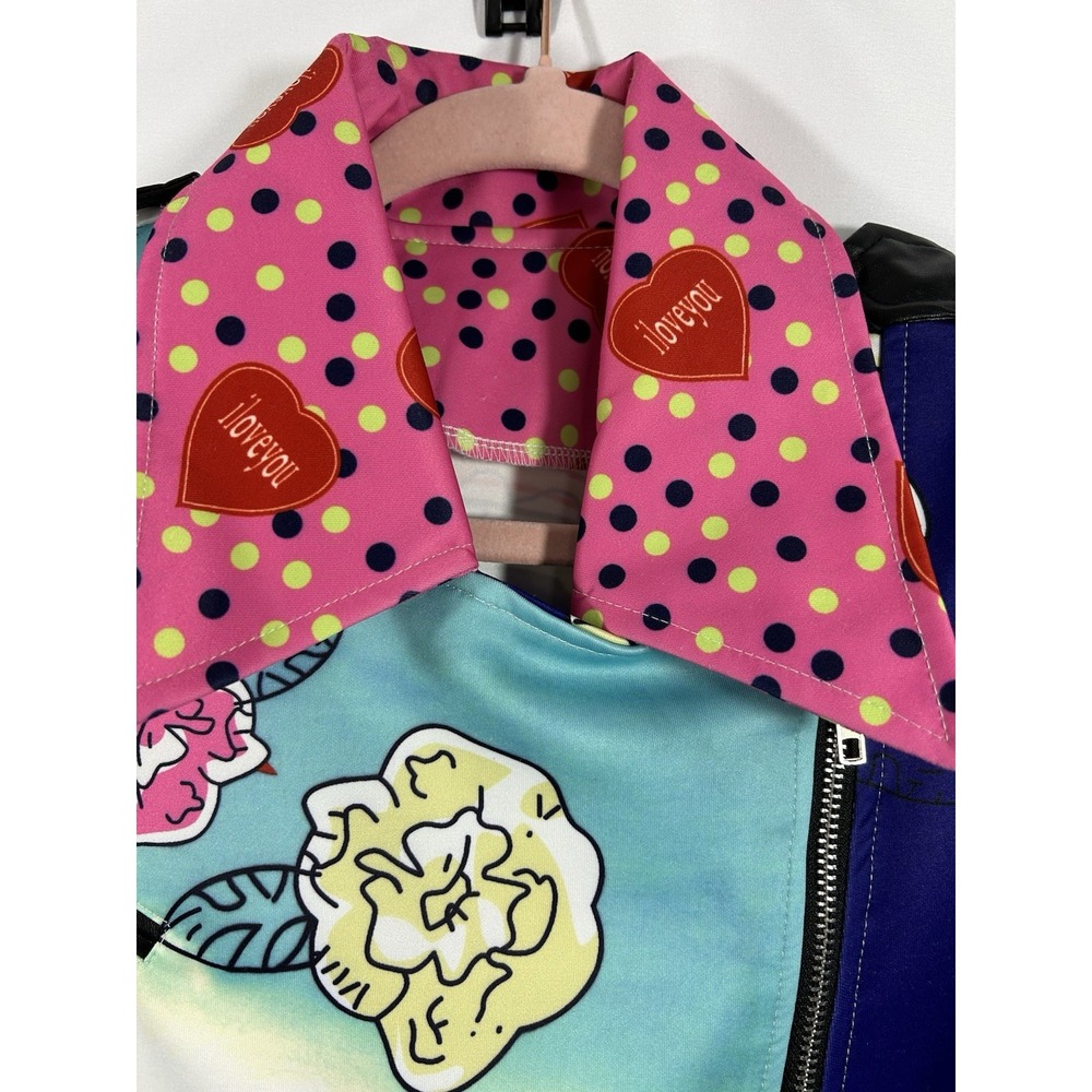 SHEIN South Park Cartman Moto Jacket Medium Screw You Guys Pop Art Biker Rare M - Picture 6 of 14
